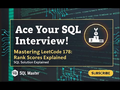 Leetcode # 178 - Rank Scores (PostgreSQL)
