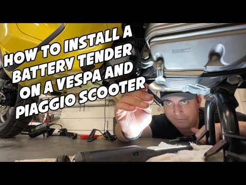 How to Install a Battery Tender on a Vespa and Piaggio Scooter