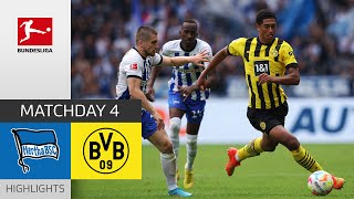 Hertha Berlin — Borussia Dortmund 0-1 | Highlights | Matchday 4 – Bundesliga 2022/23
