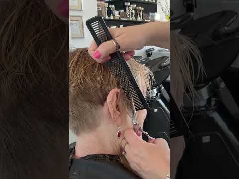 Layer short haircut #haircut #hair #hairstyle #video #short #blowup #layerup #pixiehaircut #videos