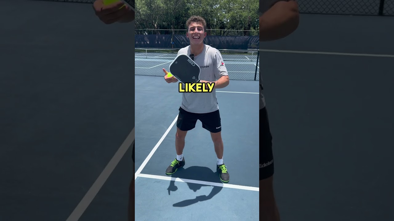 Trick to stop getting beat down the sideline #pickleball #pickleballtips