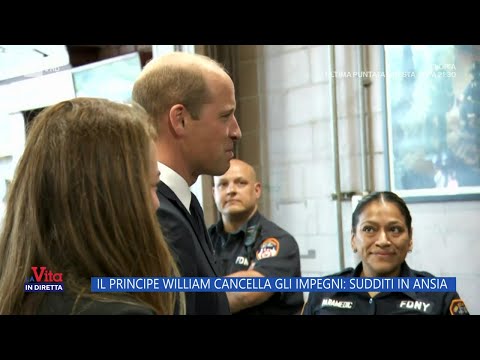 Il Principe William cancella gli impegni: sudditi in ansia - La vita in diretta 27/02/2024