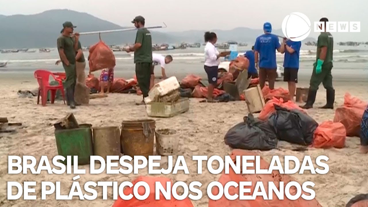 Conexão Verde Brasil despeja 344 milhões de toneladas de plástico nos oceanos