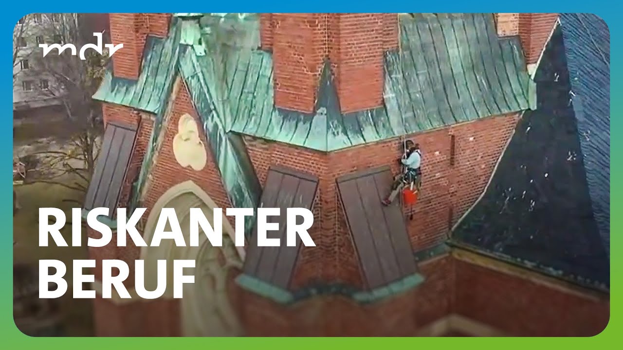 Industrieklettern: 29-Jährige repariert Dächer und Mauern in atemberaubender Höhe | MDR um 4 | MDR