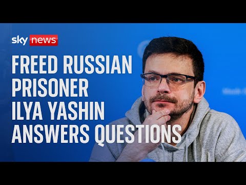 Watch live: Russian opposition activist Ilya Yashin answers questions after being freed in huge swap