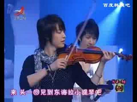 SJM Donghae played violin