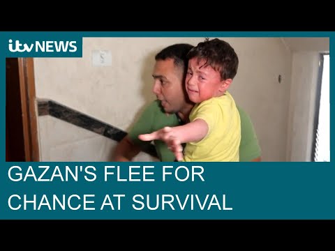 Civilians flee northern Gaza after Israel warning as Netanyahu vows to 'destroy' Hamas | ITV News