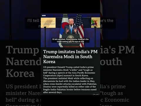 Trump imitates India's PM Narendra Modi in South Korea