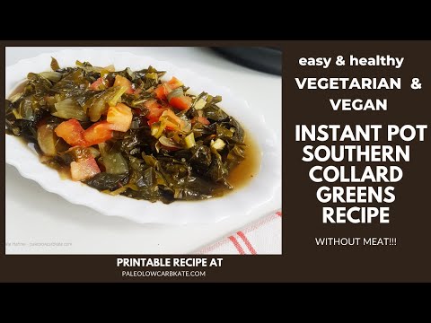 Instant Pot Collard Greens Recipe |Vegetarian ,Vegan and Healthy #shorts
