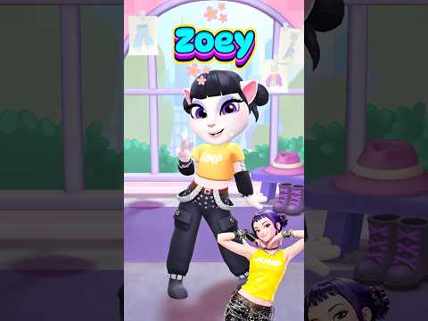 Zoey Blackpink makeover CUTE or NOT? 💛🖤 #zoey #zoeydressup #zoeycosplay