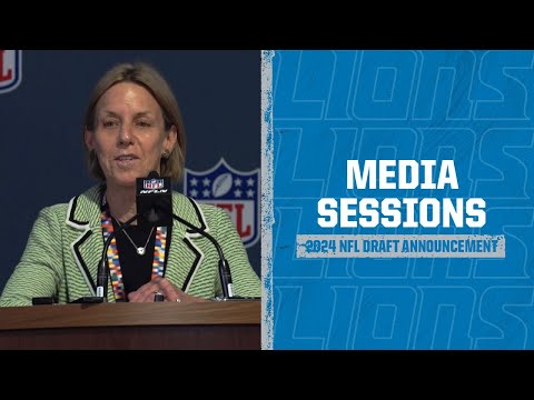 Detroit Lions Media Availability: Mar. 28, 2022 | 2024 NFL Draft Announcement video clip