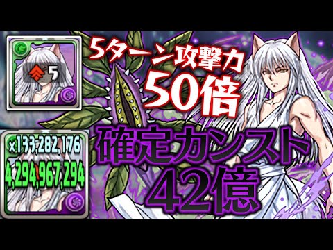 【お手軽42億】妖狐蔵馬の50倍エンハンスがやりすぎな件【パズドラ】