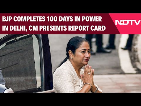 Delhi News | BJP Completes 100 Days In Power In Delhi, CM Presents Report Card