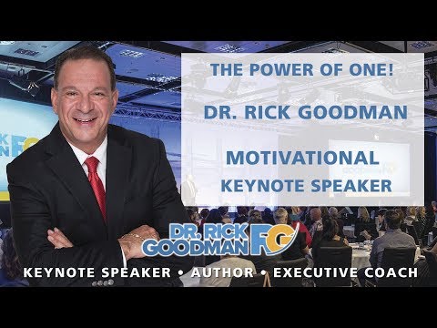 The Power of One! Dr. Rick Goodman - YouTube
