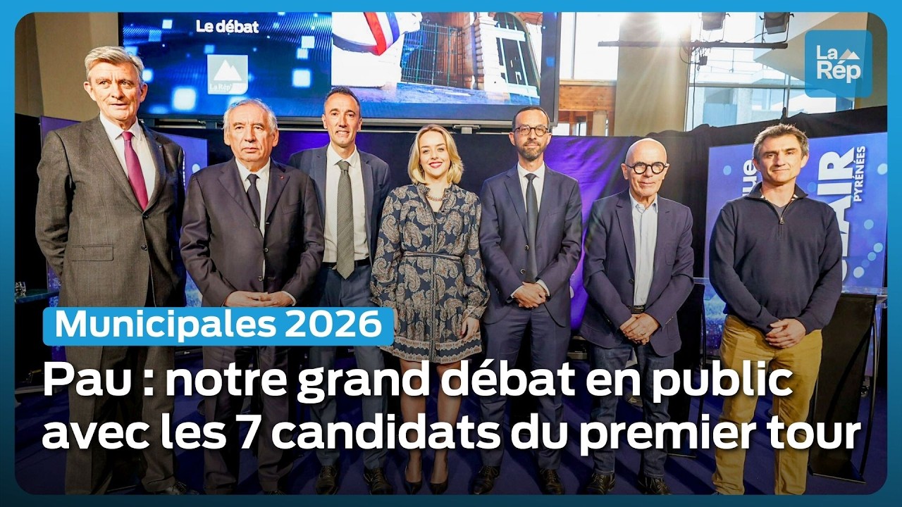 Élections municipales à Pau : le grand débat en public avec les sept candidats en lice le 15 mars