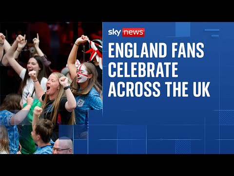 England fans across the UK celebrate Women's Euro 2025 final win