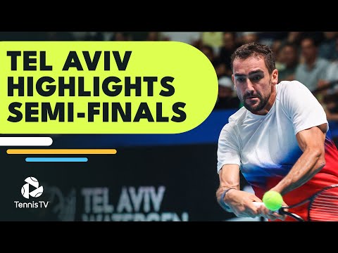 Djokovic Faces Safiullin; Cilic vs Lestienne | Tel Aviv 2022 Semi-Final Highlights