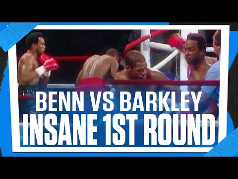 Nigel Benn’s INSANE One-Round BRAWL vs Iran Barkley | GREATEST ROUNDS IN BOXING | AUG 18, 1990