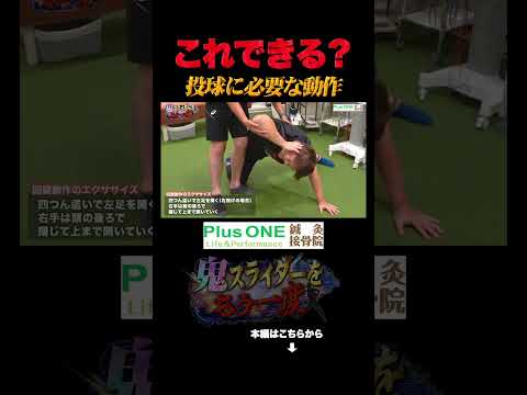 これできる?投手に必要な動作!#shorts