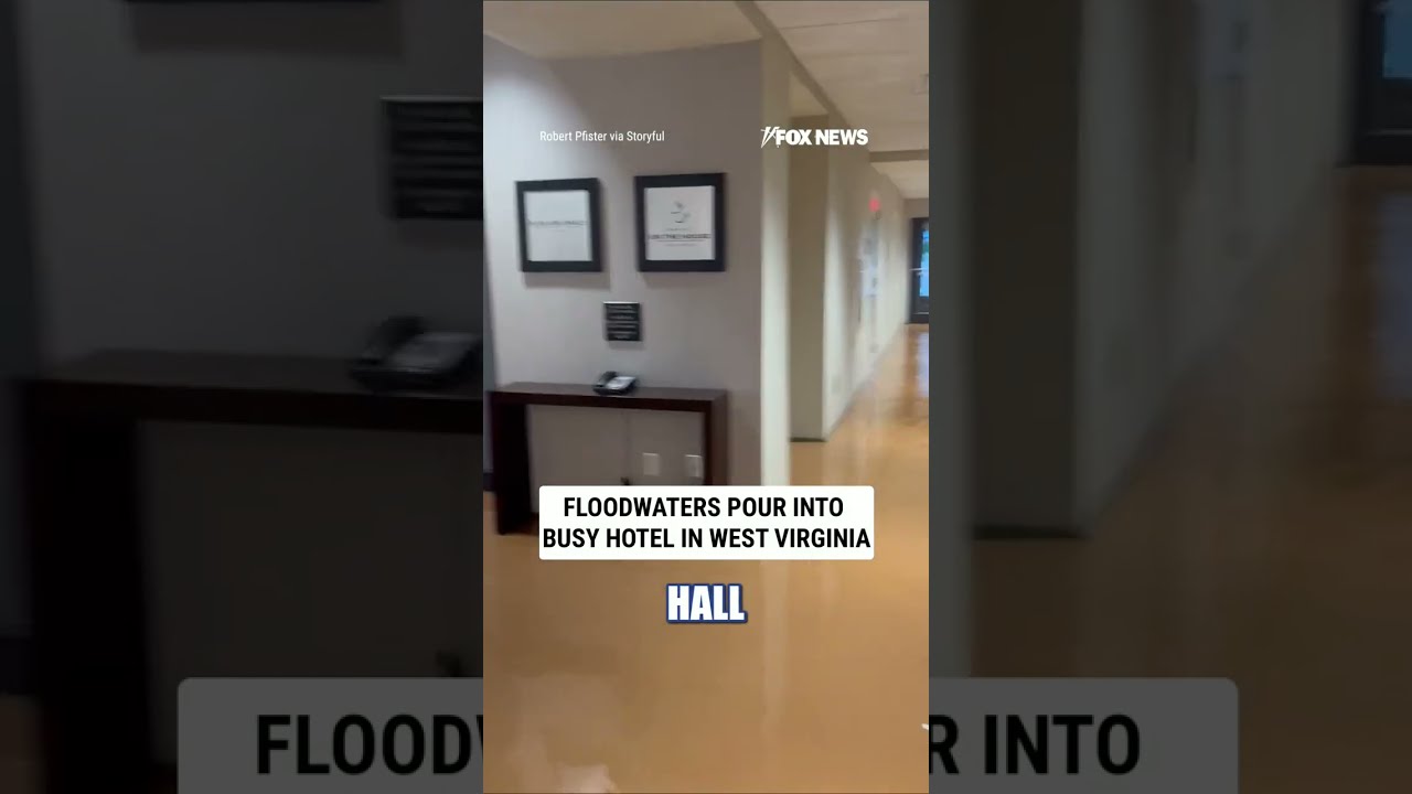 Floodwaters POUR into busy West Virginia hotel #foxnews #news #us #fox