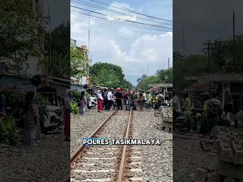 Terekam Kamera CCTV, Seorang Pria di Tasikmalaya Terseret Kereta Api dari Indihiang Sampai Cipedes