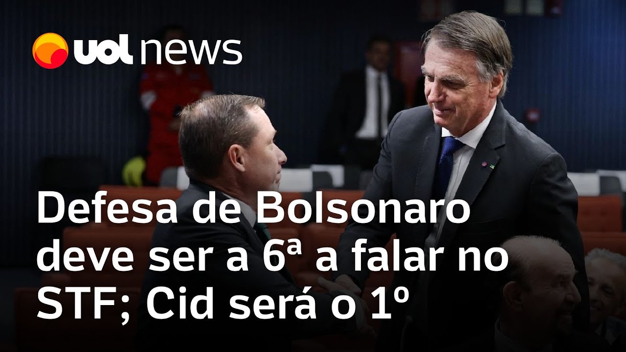 Julgamento da trama golpista no STF Defesa de Bolsonaro deve ser a 6ª a falar Mauro Cid será o 1º