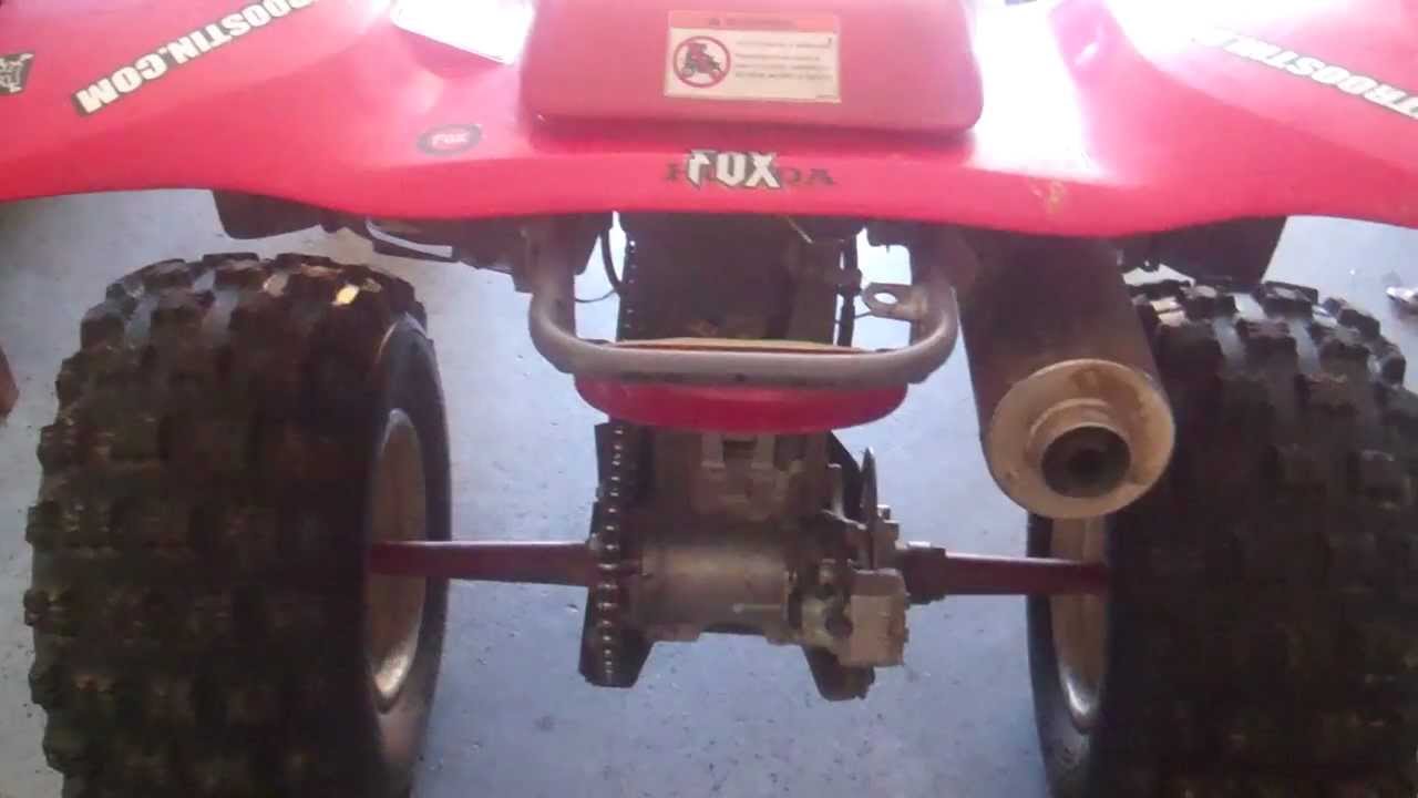 How to tighten the chain on a 2001 honda 400ex #4