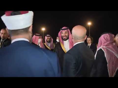 Arrival of Crown Prince Mohammed bin Salman in Amman for the next leg of his regional tour to Jordan