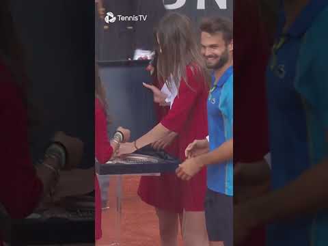 Craziest Tennis Trophy Ceremony Ever 😂