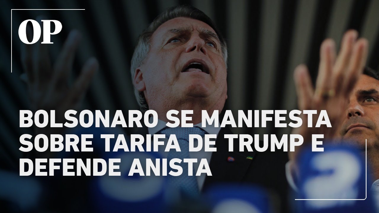 Bolsonaro diz que não se alegra com tarifa de Trump e defede anista como solução