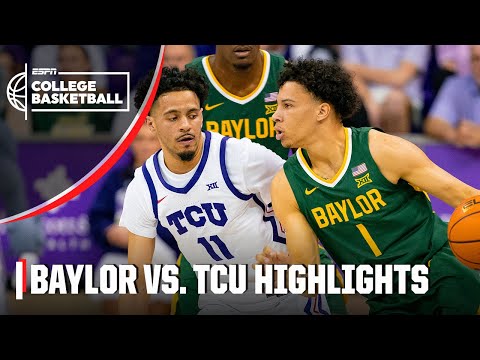 Baylor Bears vs. TCU Horned Frogs | Full Game Highlights | ESPN College Basketball video clip