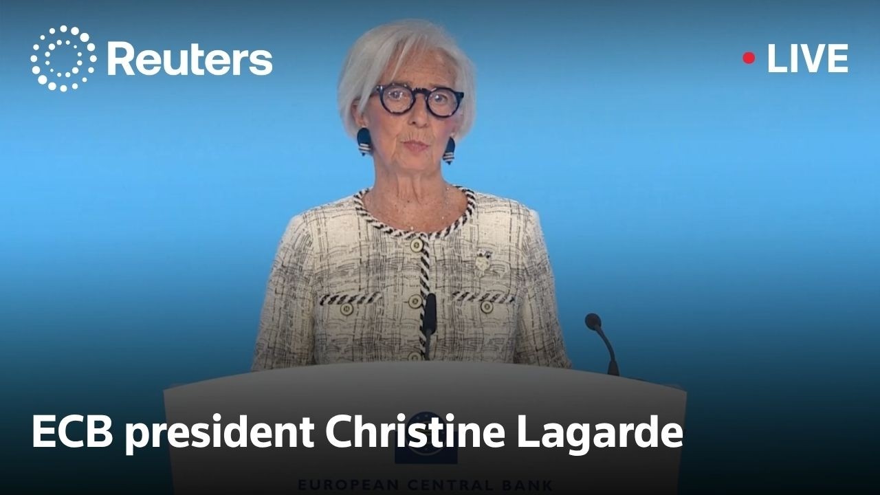 LIVE: ECB president Lagarde speaks to reporters