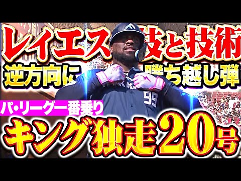 【キング独走】レイエス『逆方向にライナー性の打球を…技術とパワーで今季20号＆勝ち越し！』