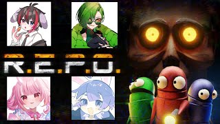 【R.E.P.O.】ついに初プレイ！お宝持ち帰るだけなら余裕でしょッ！【   鬼神イヨ / 狩真ロン/しろくる/しのみ】#ホラーゲーム