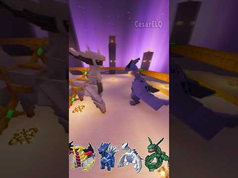 ARCEUS vs LUGIA vs RAYQUAZA vs GIRATINA #minecraft