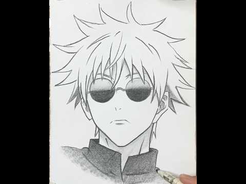 Gojo Saturo drawing #drawing #animeeart #gojosatoru #fyp #goviral #drawing