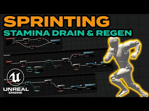 Create a First Person Sprinting & Stamina System with UI elements | Unreal Engine 5 Tutorial