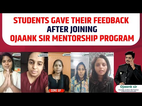 Student Gave Their Feedback After Joing #Ojaank Sir Mentorship program | Ojaank Ias English Medium