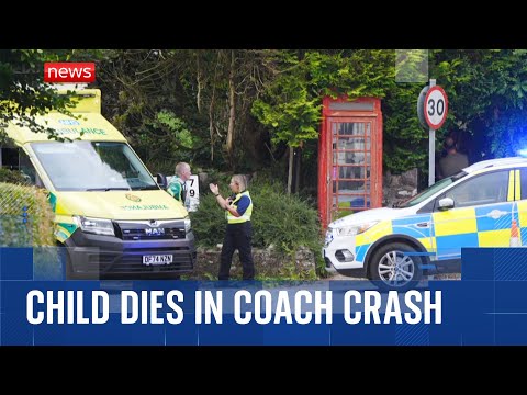 Minehead bus crash: One child has died and 21 others taken to hospital