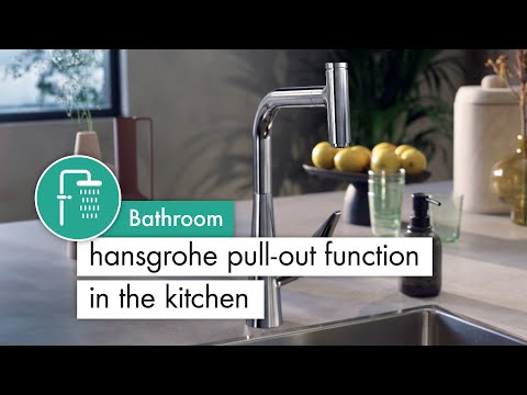 hansgrohe pull-out function in the kitchen