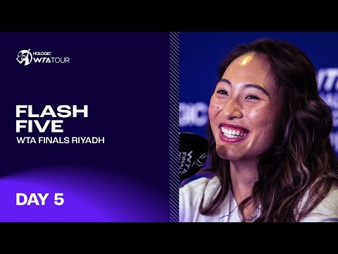 Zheng and Paolini Square Off With Semifinals On The Line | Flash Five | Day 5 | WTA Finals Riyadh