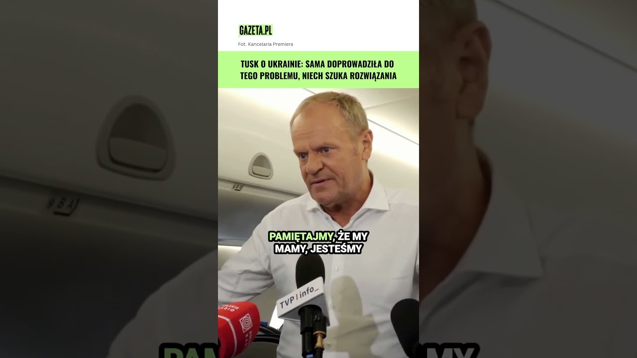 Spór o UPA. Tusk: W tej chwili cała odpowiedzialność jest po stronie ukraińskiej #shorts