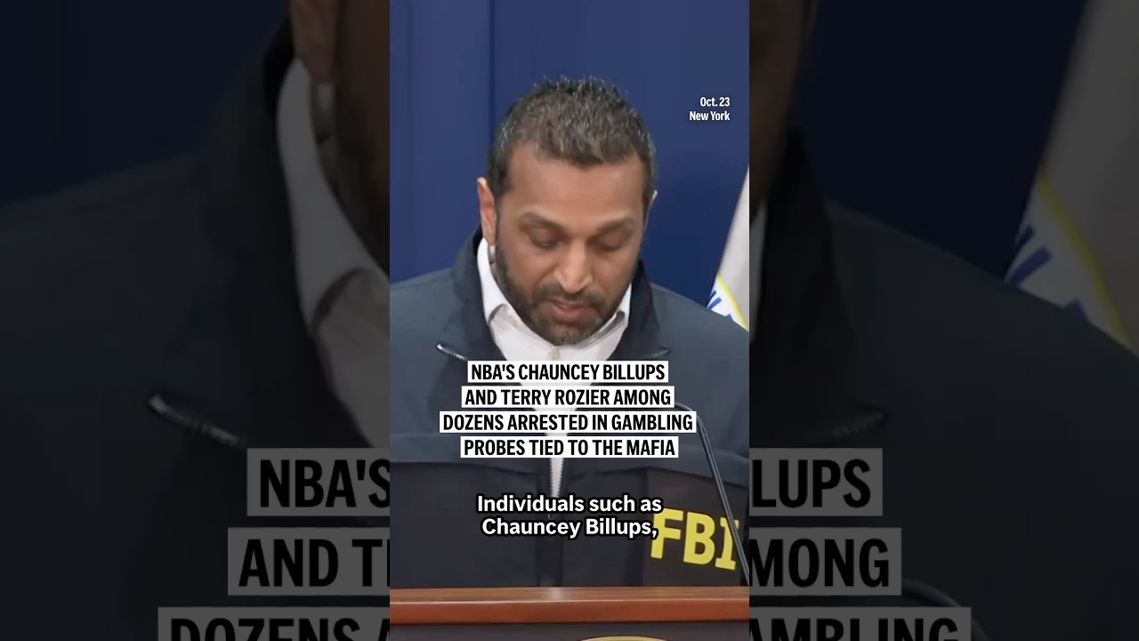 NBA's Chauncey Billups and Terry Rozier among dozens arrested in gambling probes tied to the Mafia