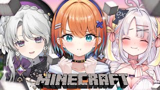 【Minecraft】夏祭りに向けて！たくさん準備だ～～～✨【天吹サン / 琴宮いおり/雪白キャル/#ミクスト】