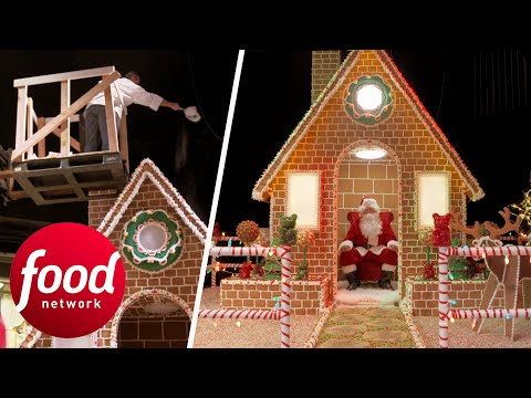 Gingerbread House That LITERALLY Needs A Forklift To Put Together! | Buddy vs Christmas