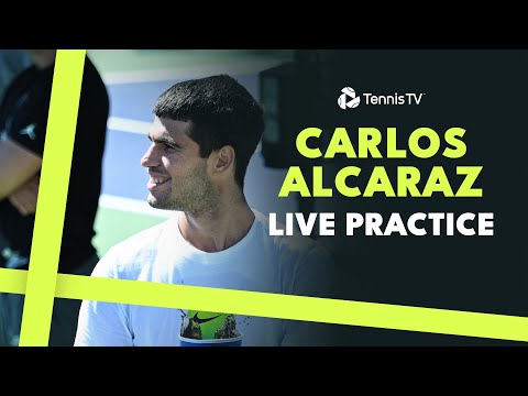 Carlos Alcaraz LIVE PRACTICE Ahead Of Rematch vs Marozsan