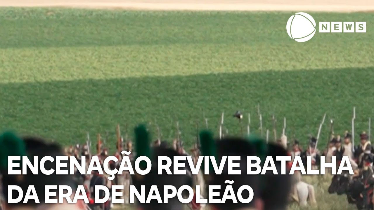 Encenação revive batalha que encerrou era de Napoleão