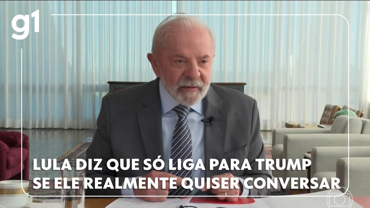 Lula diz que só liga para Trump se presidente americano quiser realmente conversar sobre tarifaço