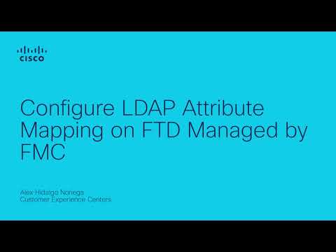 Configure LDAP Attribute Mapping on FTD Managed by FMC
