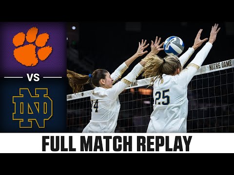 Clemson vs. Notre Dame Full Match Replay | 2023 ACC Volleyball
